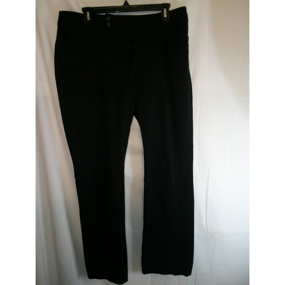 Chaps‎ Black Dress Pants Stretch Career Office Straight Leg Size 12 - Picture 1 of 3